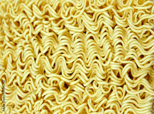 Full frame instant noodles is very beautiful Textures.