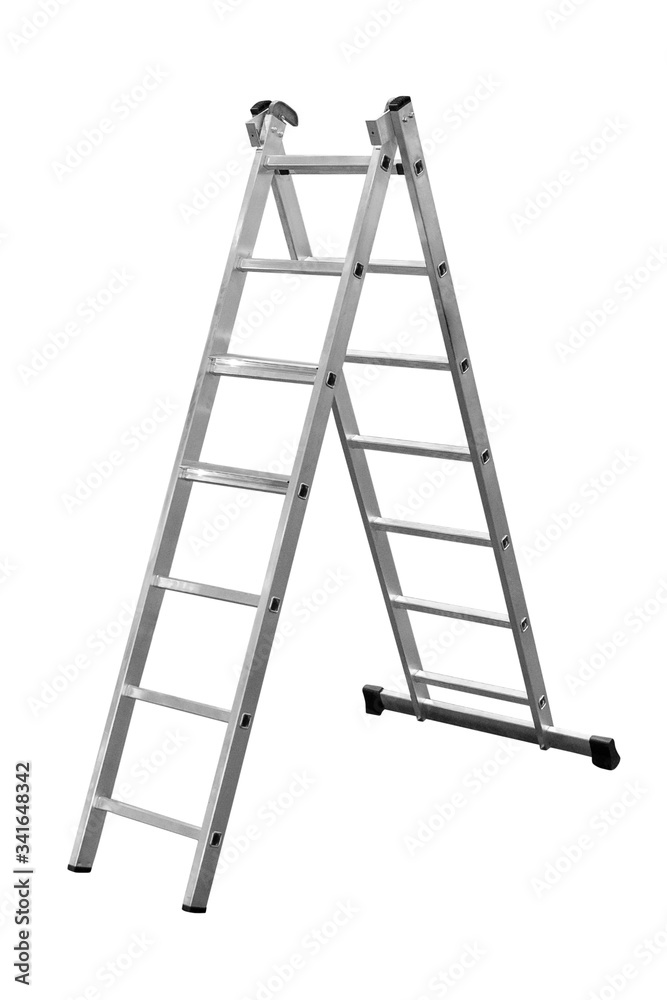 folding ladder isolated on white background folding ladder isolated on white background