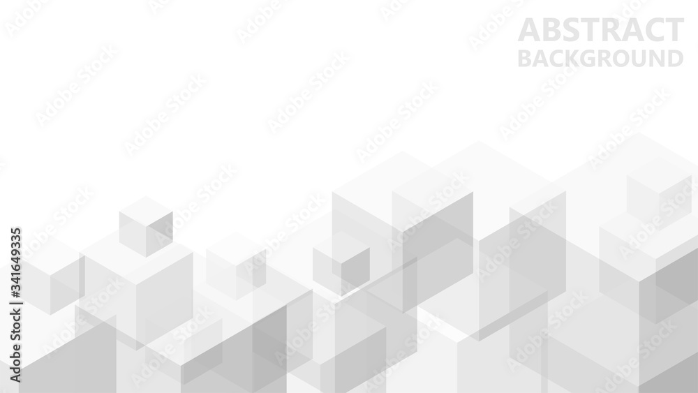 Vector abstract background with geometric gray cubes. Modern abstract geometric background with grey cubes. An excellent advertising poster, print, template for business report. 3D vector. Vector abstract background with geometric gray cubes. Modern abstract geometric background with grey cubes. An excellent advertising poster, print, template for business report. 3D vector.
