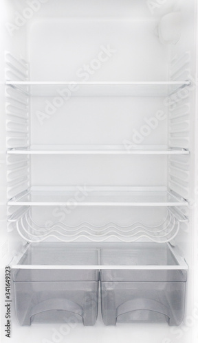 empty shelves refrigerator fridge kitchen