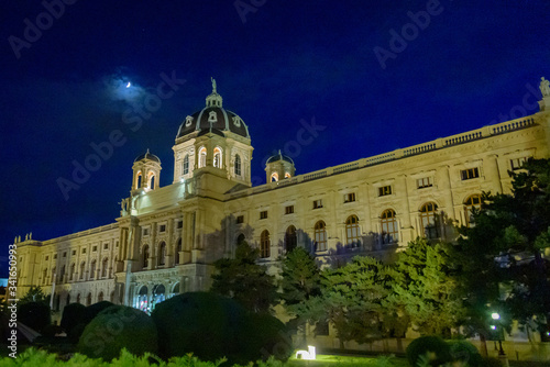 Museum of Natural History Vienna at night