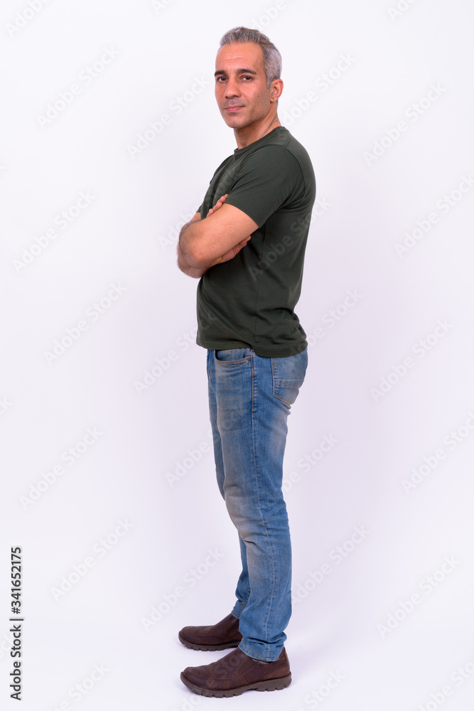 Full body shot of handsome Persian man Full body shot of handsome Persian man