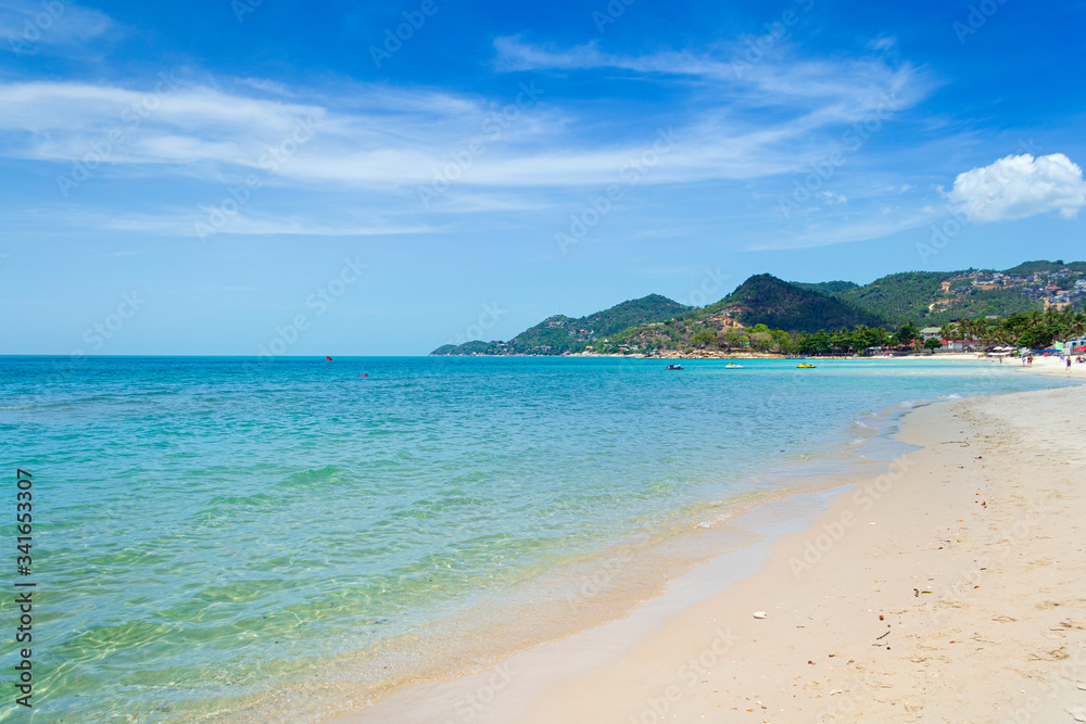 Beautiful bay without people for background and wallpaper. Thailand. Scenic view for design postcard Beautiful bay without people for background and wallpaper. Thailand. Scenic view for design postcard