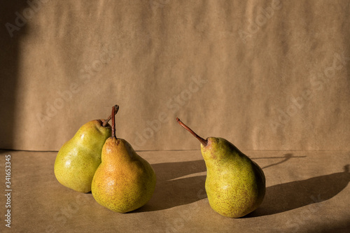Still life of pears