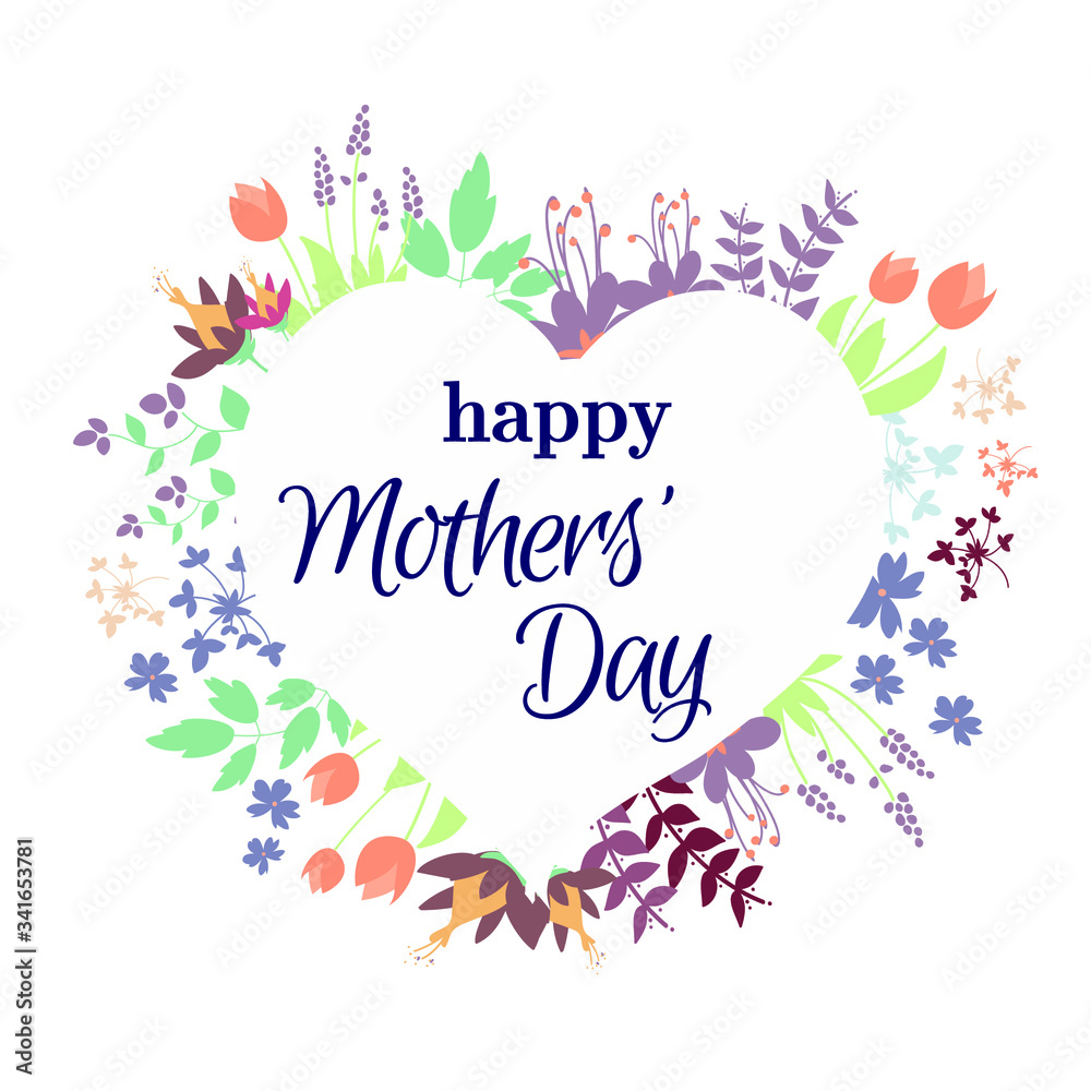 Mother's day vector for book cover, coupons, banners, flyers, posters, brochures, invitations, presentations, gift cards. 