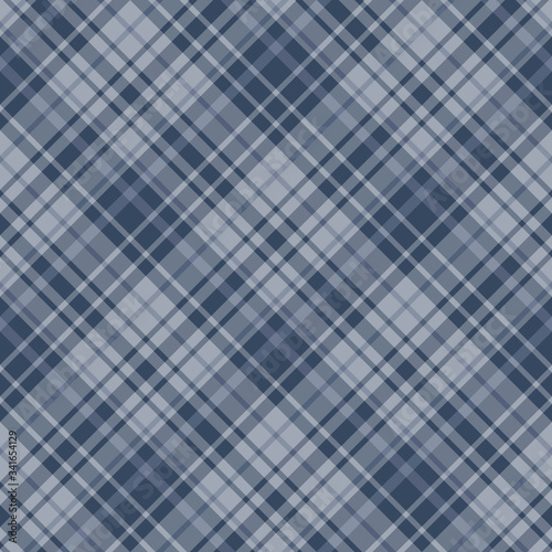 Seamless pattern in interesting grey-blue colors for plaid, fabric, textile, clothes, tablecloth and other things. Vector image. 2