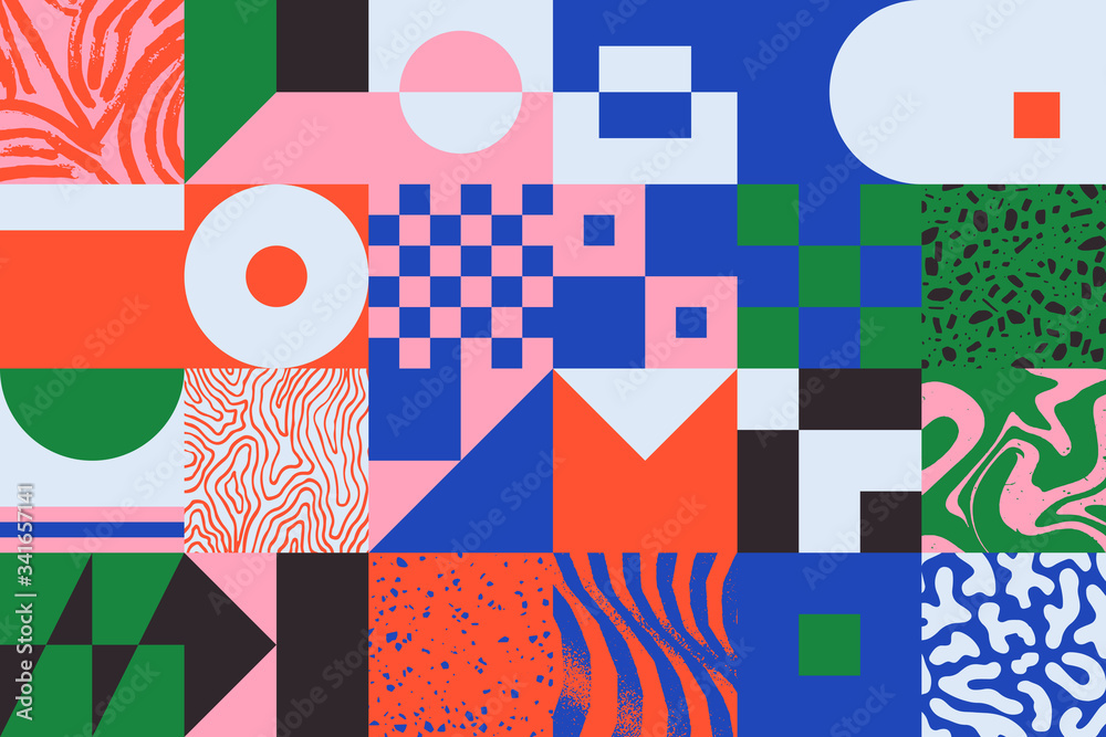 Neo Modernism Artwork Pattern Design