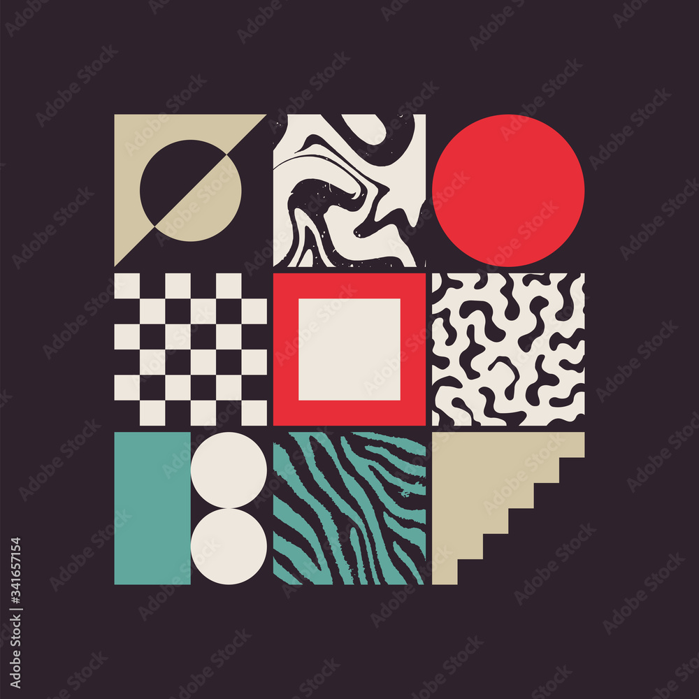 Brutalism Design Abstract Vector Pattern Brutalism Design Abstract Vector Pattern
