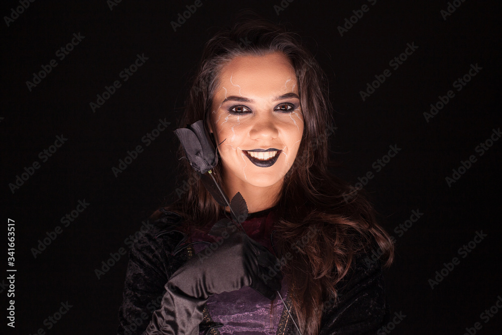 Attractive gothic woman dressed up like a witch Attractive gothic woman dressed up like a witch