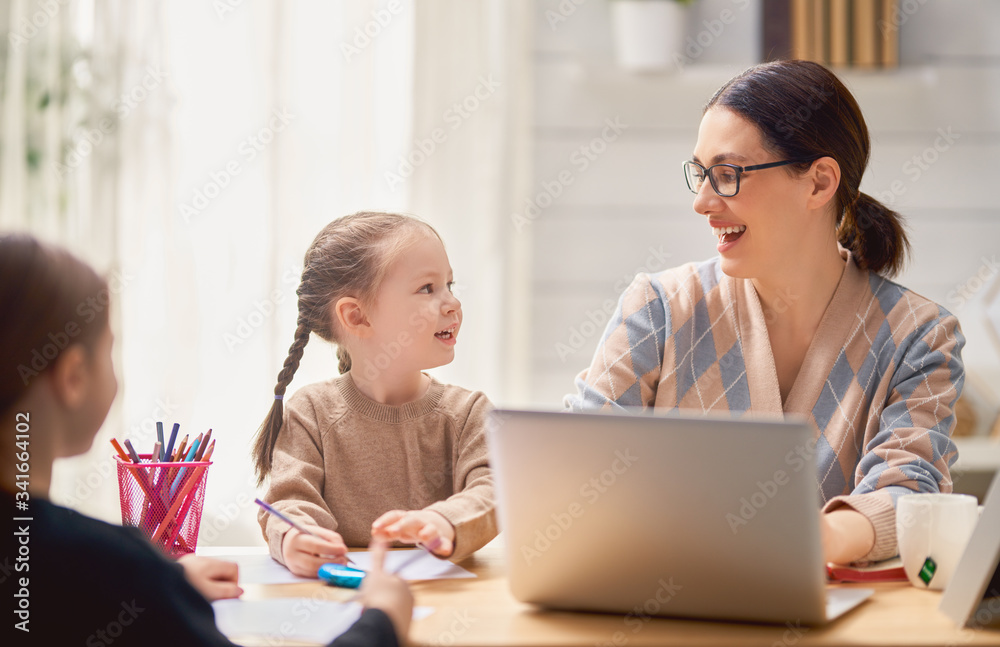 Woman working on a laptop. Woman working on a laptop.