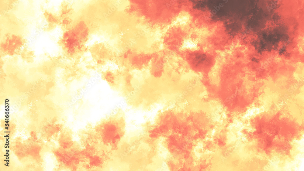 Naklejka abstract colorful background texture nature weather sky clouds fire red gold beautiful