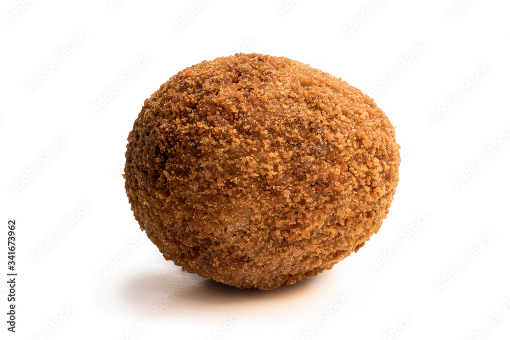 Scotch egg isolated on white background Scotch egg isolated on white background