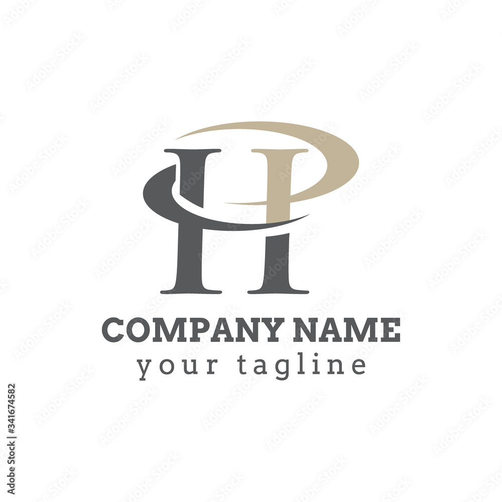 Outstanding professional elegant trendy awesome artistic black and white color HP PH initial based Alphabet icon logo. Outstanding professional elegant trendy awesome artistic black and white color HP PH initial based Alphabet icon logo.