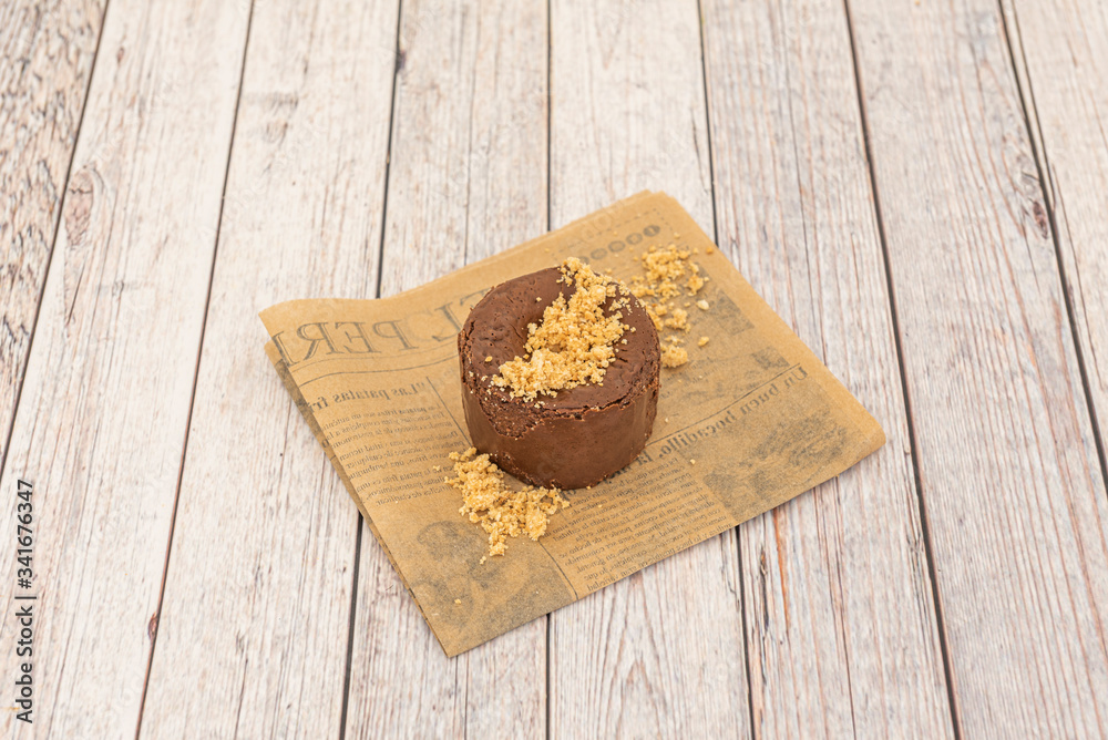 Image of delicious slice of chocolate cake Image of delicious slice of chocolate cake