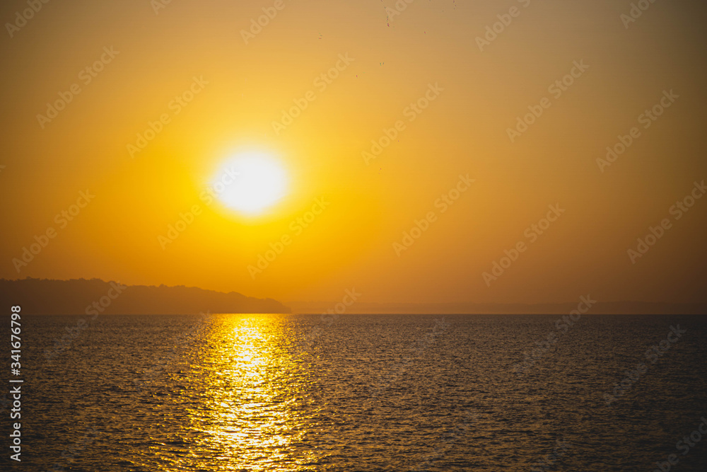 sunrise over the sea in havelock andaman india