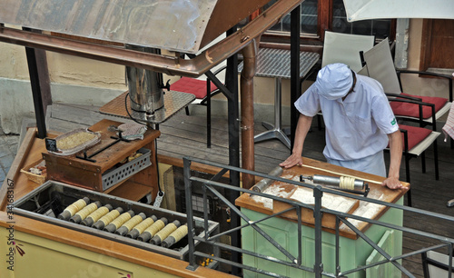Photography Baker at work in the historical part of Prague