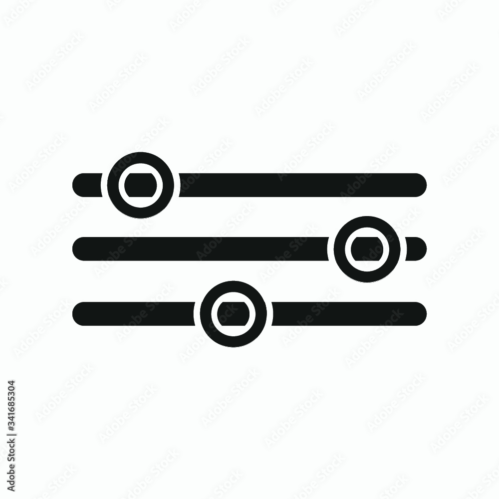 Equalizer sound music icon. Editable line vector. Linear symbol control panel volume level. Adjustment button icon vector.. Volume Control. Equalizer sound music icon. Editable line vector. Linear symbol control panel volume level. Adjustment button icon vector.. Volume Control.