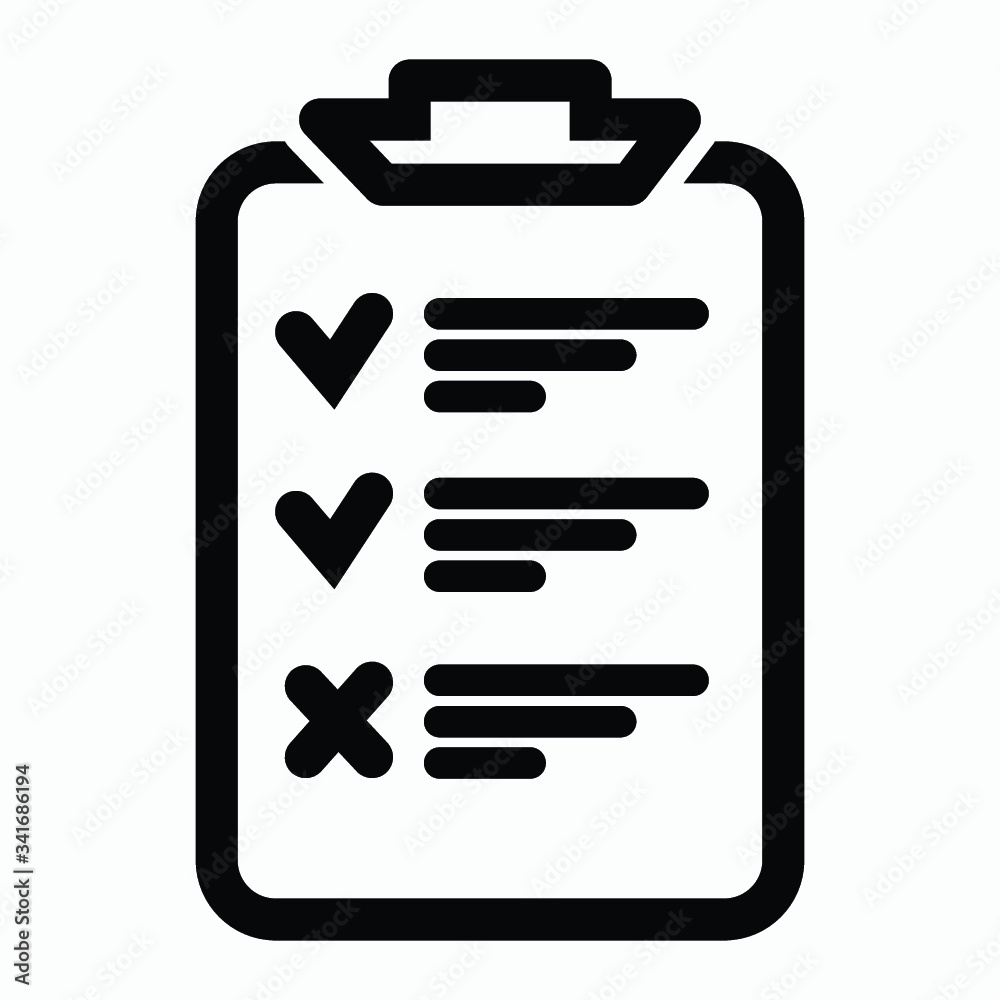 Checklist icon. One of set web icons. Icon clipboard checklist or document with checkmark with text in flat style..
D Checklist icon. One of set web icons. Icon clipboard checklist or document with checkmark with text in flat style..
D