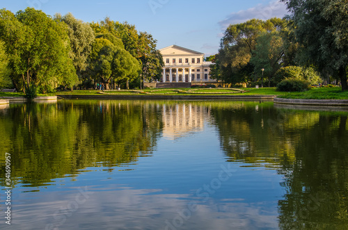 View through the pond to the Yusupov Palace