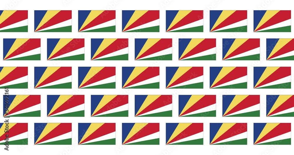 Seychelles Flag Loop Background Seychelles Flag Loop Background