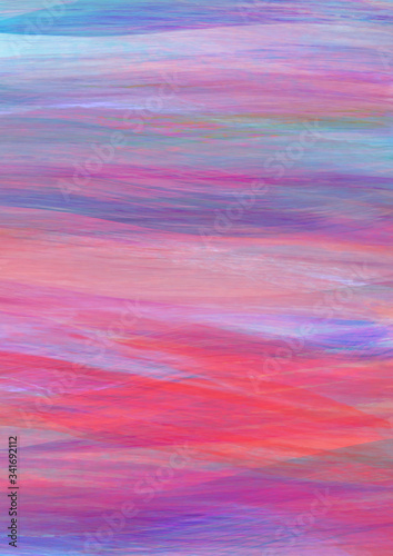 Colorful abstract painting illustration, maily red and blue tones.