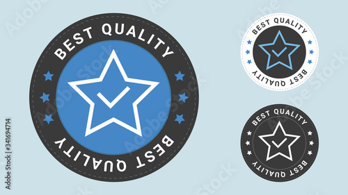 Best Quality stamp vector illustration. Vector certificate icon. Vector combination for certificate in flat style.