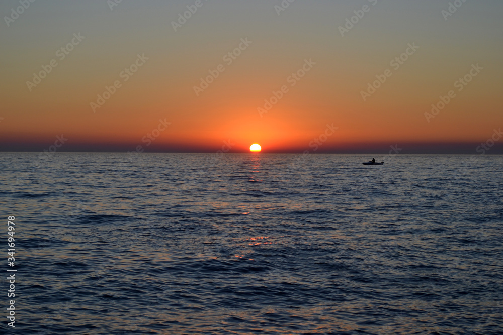 Fototapeta premium sunset at the sea