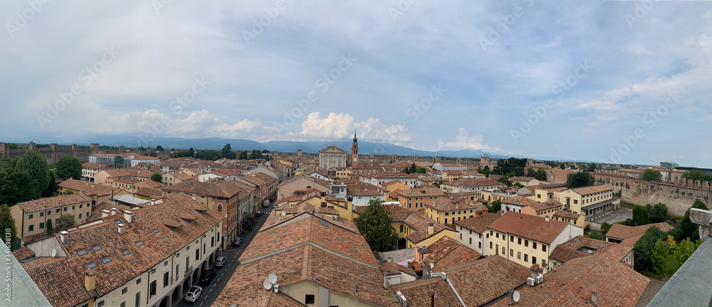 view of the old town of Cittadella