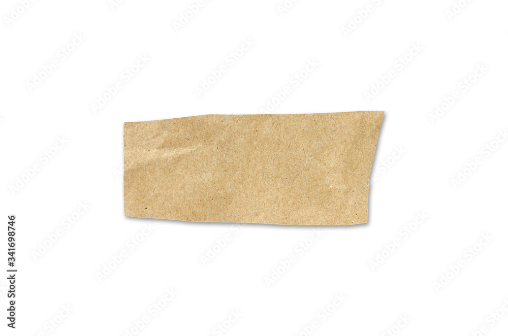 torn paper isolated on white background with clipping path.