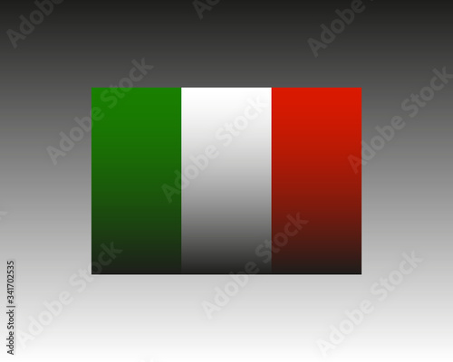 Free Download Italian flag on black and white background - vector - GFXLoad