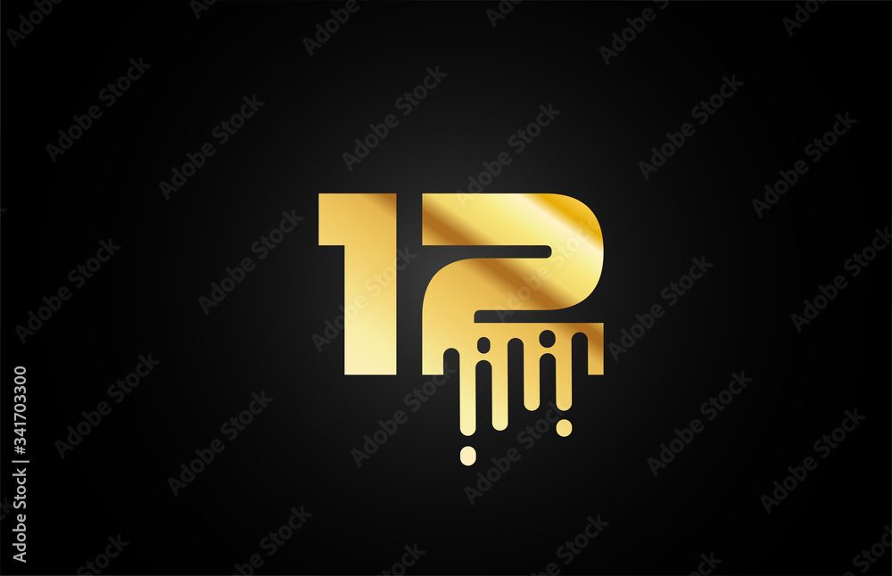 12 number logo icon for business and company 12 number logo icon for business and company