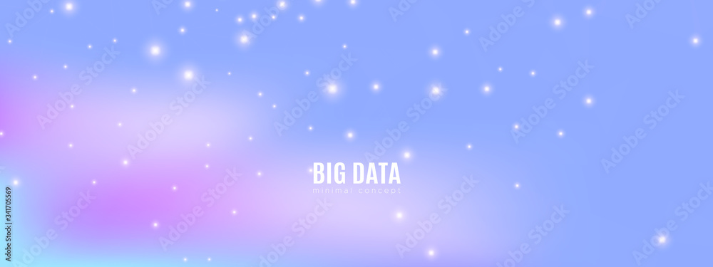 Obraz premium Pastel Technology Wallpaper. Data Stream. Pink 