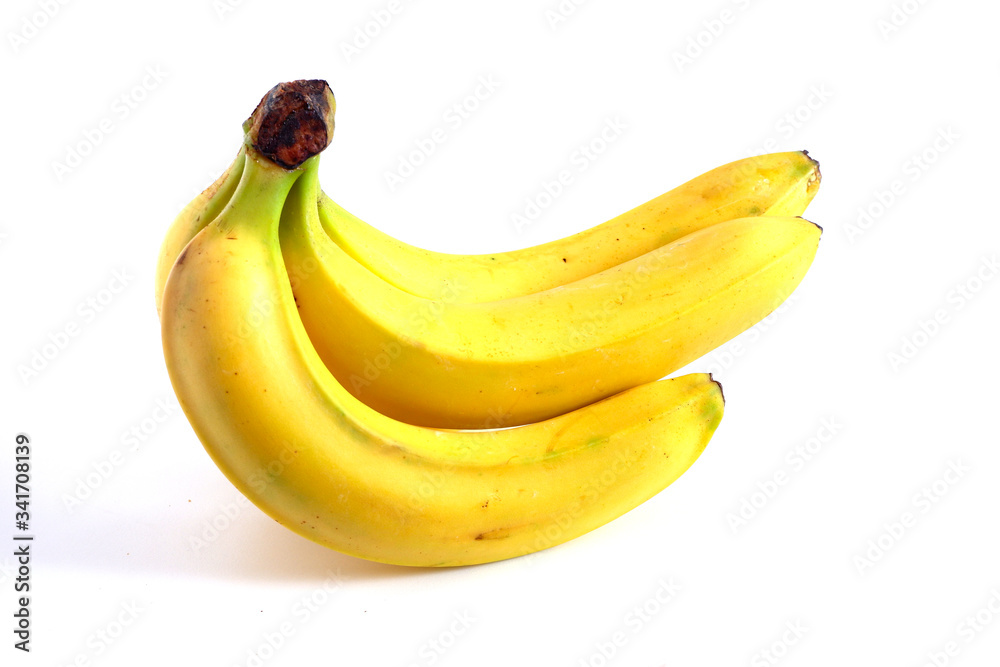 bananas on a white background. Fruit.
