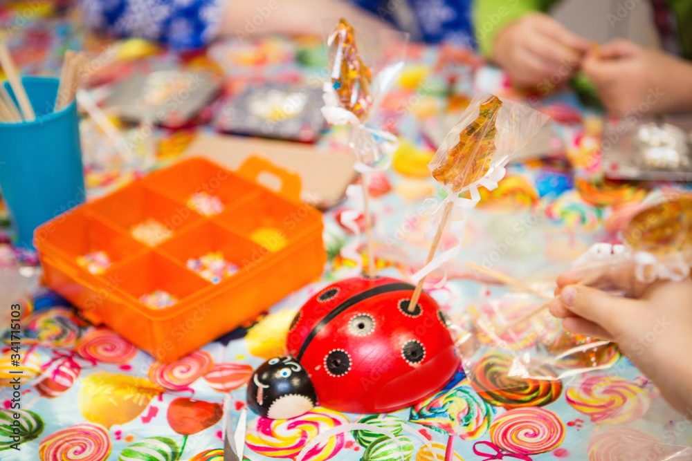Fototapeta premium hand made candy and sweets
