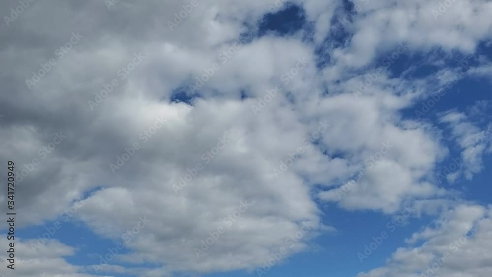 Time lapse of white clouds on the blue sky Time lapse of white clouds on the blue sky
