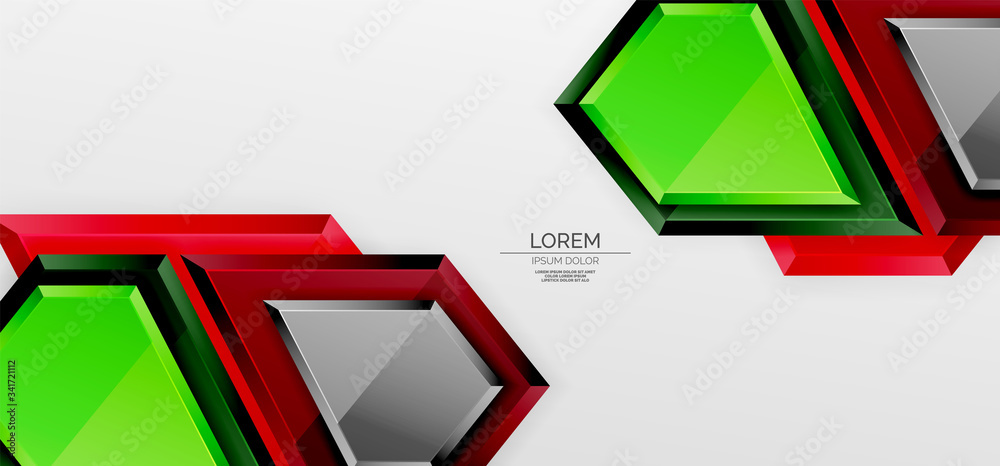 Metal glossy shiny geometric shapes with 3d effect composition. Techno futuristic vector abstract background For Wallpaper, Banner, Background, Card, Book Illustration, landing page Metal glossy shiny geometric shapes with 3d effect composition. Techno futuristic vector abstract background For Wallpaper, Banner, Background, Card, Book Illustration, landing page