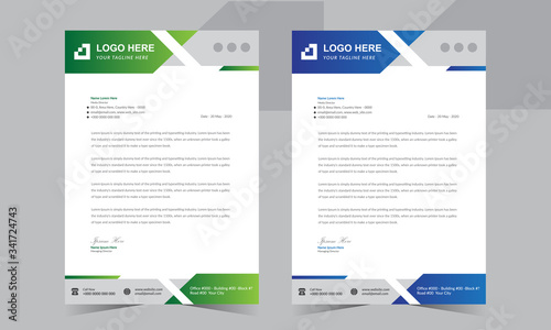 Creative letterhead template design 