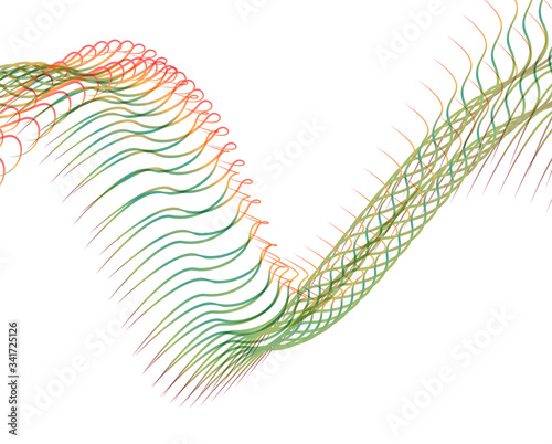 Abstract background blend wave line design for Wallpaper, Banner, Background, Card, Book Illustration, landing page