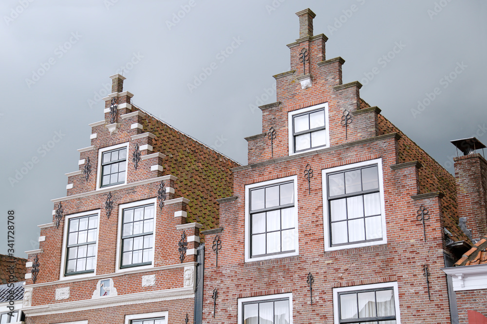 Traditional houses in Edam, The Netherlands Traditional houses in Edam, The Netherlands