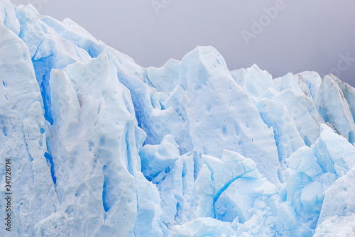 The Perito Moreno Glacier view. It is is a glacier located in the Los Glaciares National Park in Patagonia, Argentina.
