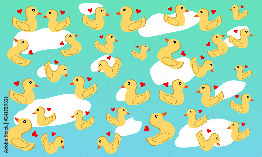 duck pattern background 