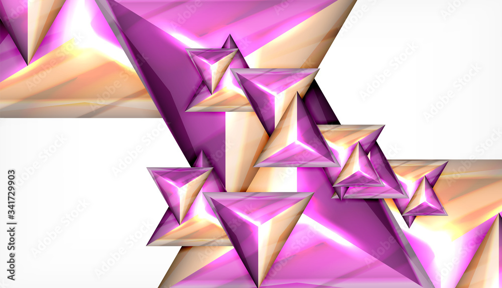 Triangle geometric vector abstract background