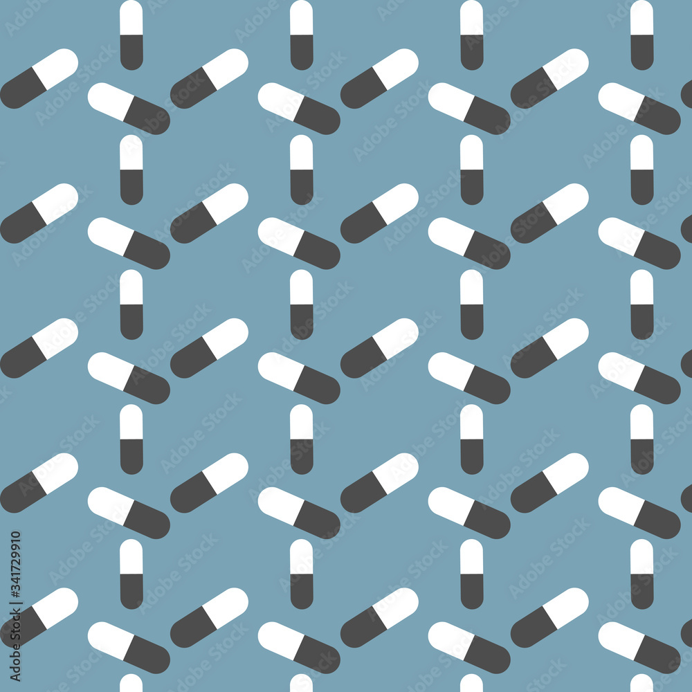 Drug pattern on white background