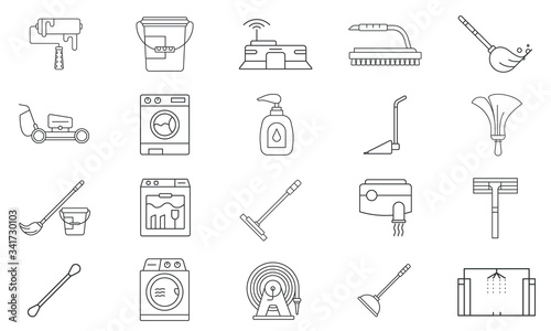 Cleaning Service Icon Pack, icon set
