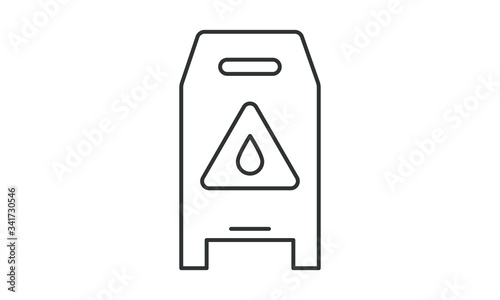 Signal, traffic, warning, stop, attention, security, work, block, symbol, sign free vector icon