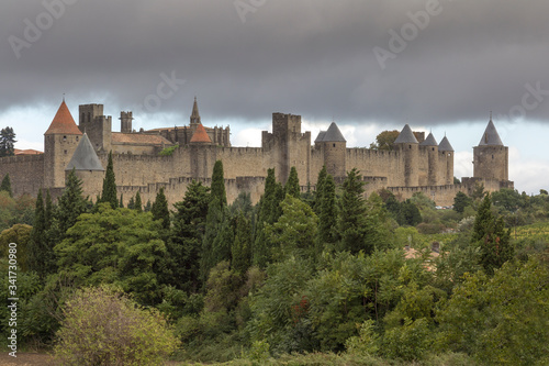 Fortified medieval city of Carcassonne, Languedoc Roussillon, France