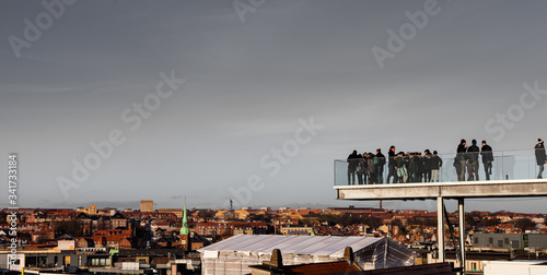 Overlooking the Aarhus skyline