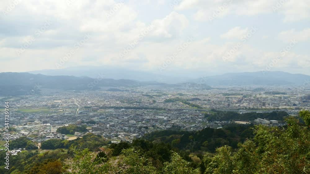 View for cityscape for Residential areas in Dazaifu city, Japan. It is a landscape of typical local city. without sounds View for cityscape for Residential areas in Dazaifu city, Japan. It is a landscape of typical local city. without sounds
