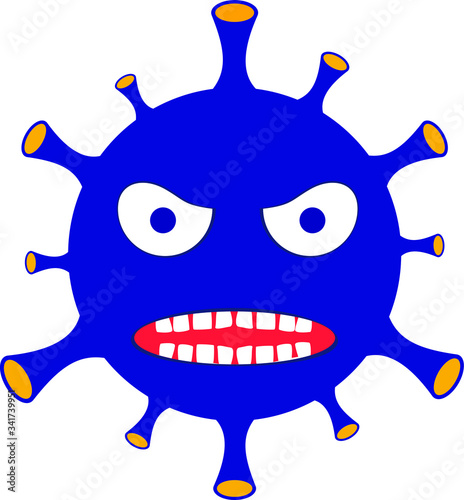 Covid-19. Coronavirus. vector illustration, logo.
