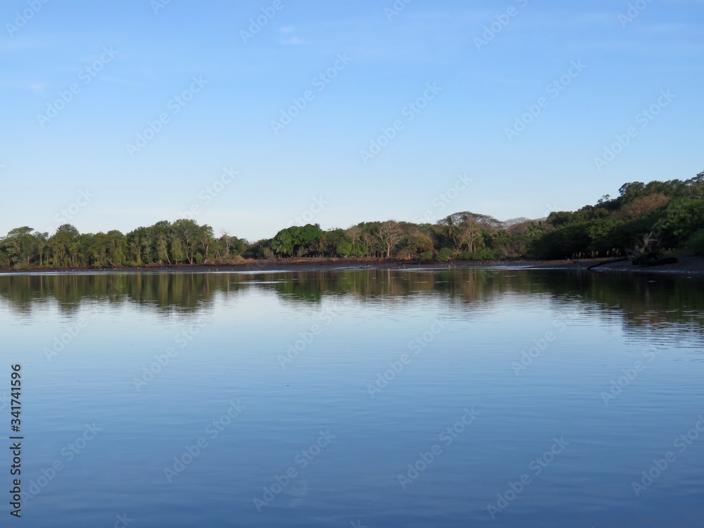 river landscape of costa rica river landscape of costa rica